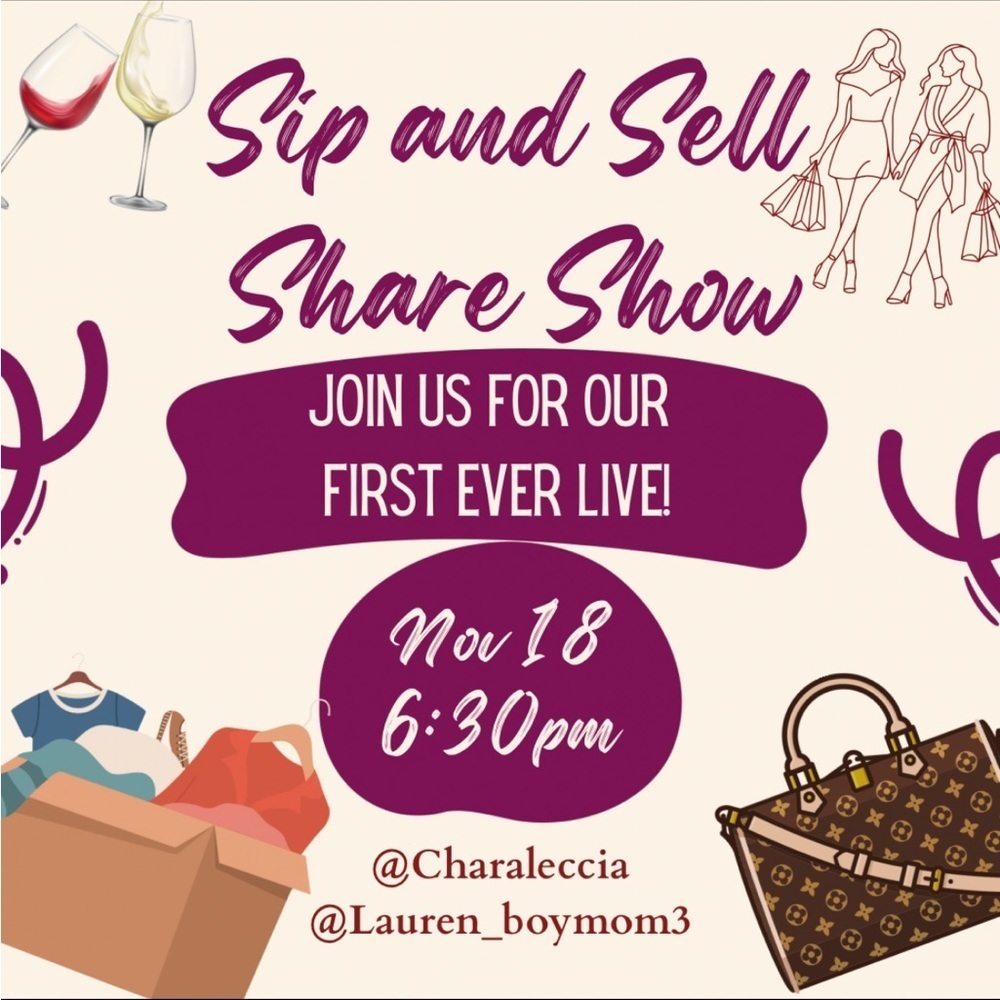 Sip and Sell Share Show Poster